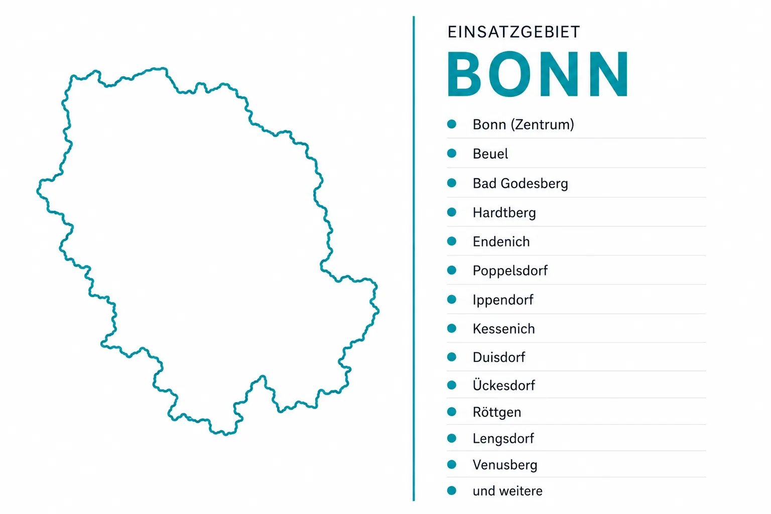 Einsatzgebiet Bonn Fenstertechnik Kube