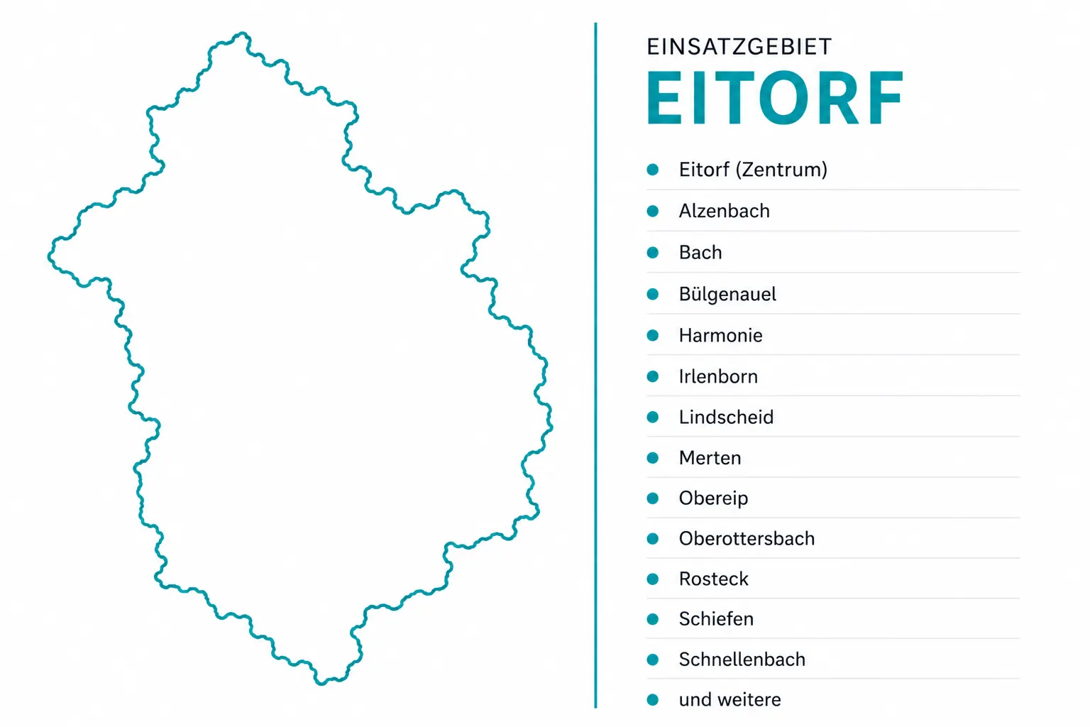 Einsatzgebiet Eitorf Fenstertechnik Kube