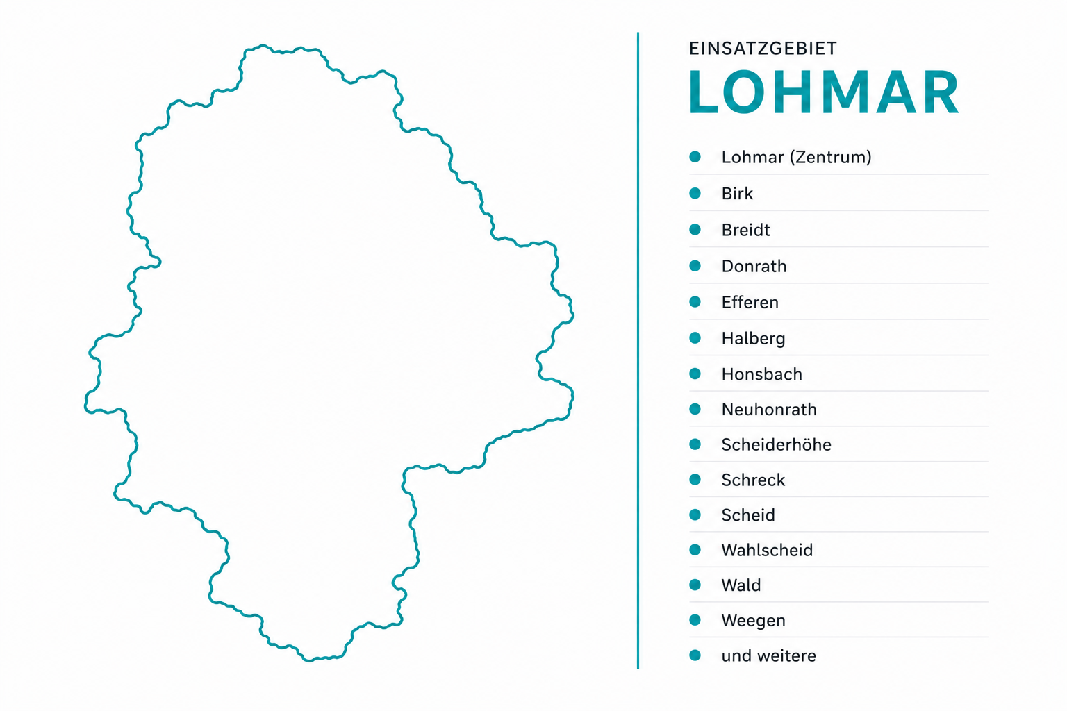 Einsatzgebiet Lohmar Fenstertechnik Kube