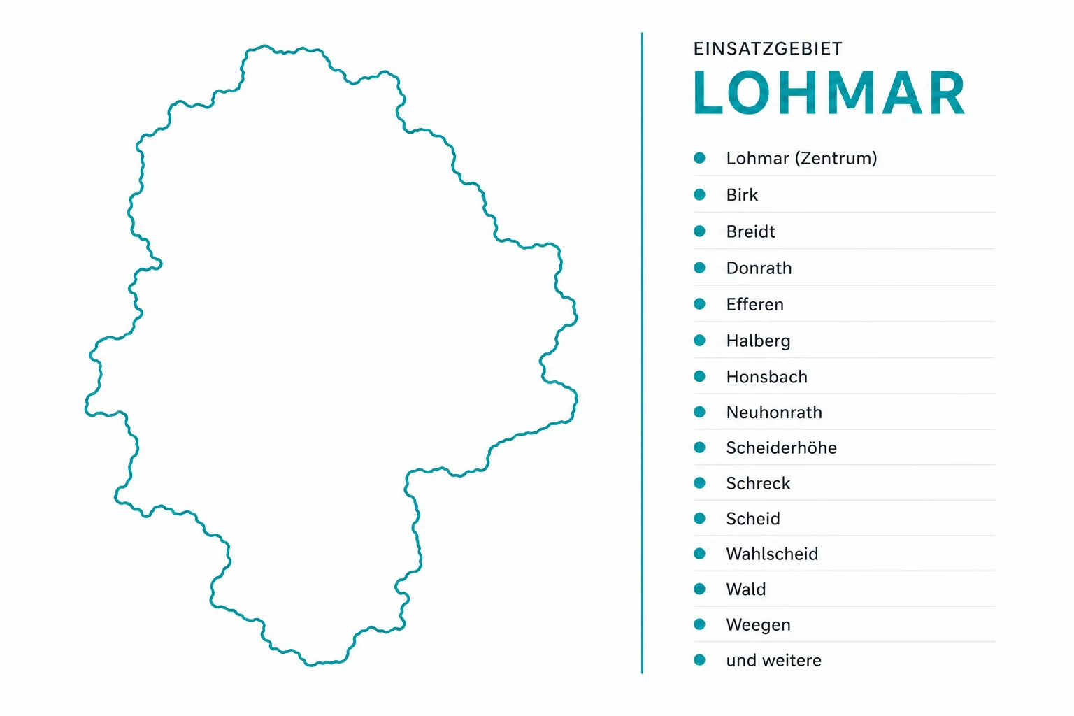 Einsatzgebiet Lohmar Fenstertechnik Kube