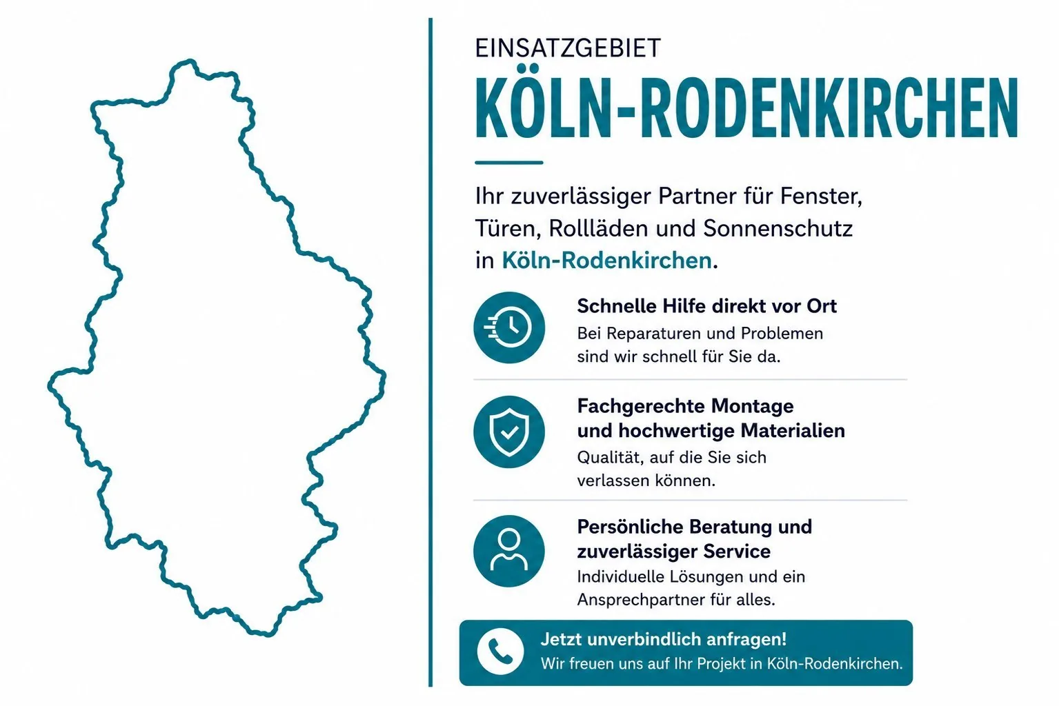 Einsatzgebiet Köln-Rodenkirchen Fenstertechnik Kube